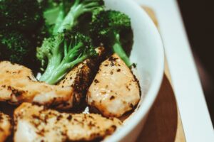 Chicken and broccoli